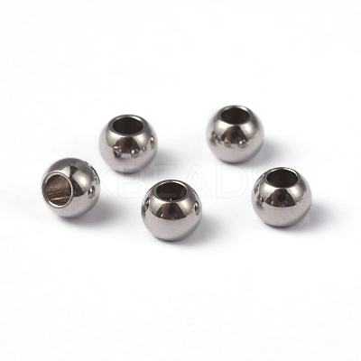 Tarnish Resistant 202 Stainless Steel Spacer Beads STAS-G130-4mm-61P-1