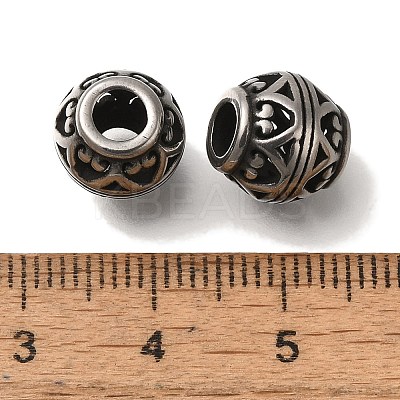 304 Stainless Steel European Beads STAS-D191-05T-AS-1