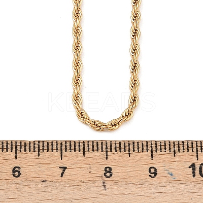 304 Stainless Steel Rope Chain Necklaces X-NJEW-R223-14-1