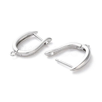 Rack Plating Brass Earring Findings KK-S405-03P-1