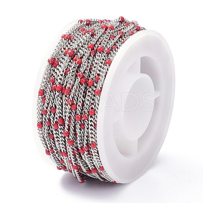304 Stainless Steel Enamel Curb Chains CHS-P013-01P-04-1