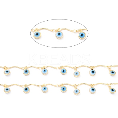 3.28 Feet Handmade Golden Brass Bar Link Chains X-CHC-I038-15G-1