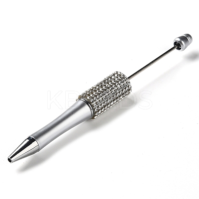 Plastic & Iron Beadable Pens AJEW-H147-01A-1