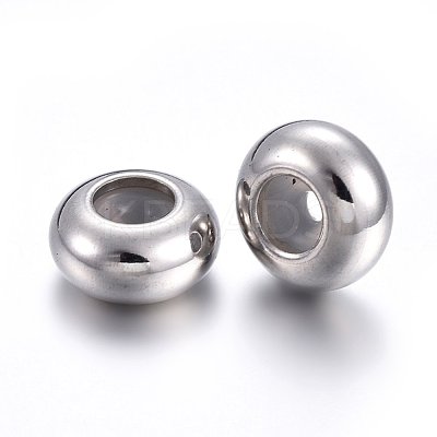 201 Stainless Steel Beads STAS-O110-12P-C-1