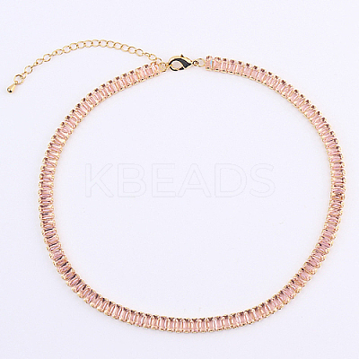 Cubic Zirconia Classic Tennis Necklace LS-HW0475-07-1