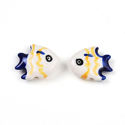 Handmade Porcelain Beads PORC-N009-08C-1