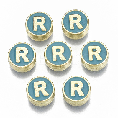 Alloy Enamel Beads X-ENAM-S122-028R-NR-1