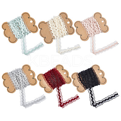 12m 6 Colors Braided Net Lace Elastic Cord/Band OCOR-AR0001-26-1