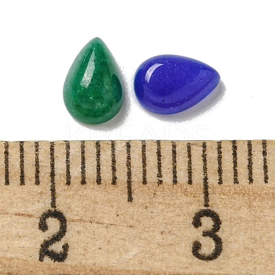 Dyed Natural White Jade Cabochons G-Q173-02A-11-1