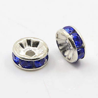 Iron Rhinestone Spacer Beads RB-MSMC002-03-1