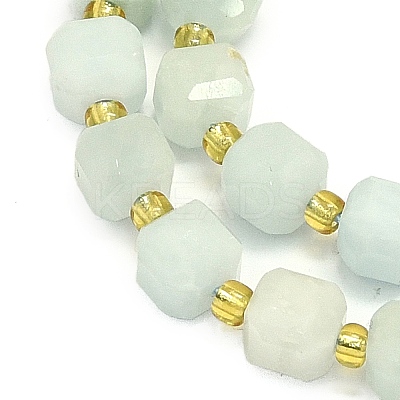 Natural Aquamarine Beads Strand G-I376-D12-01-1