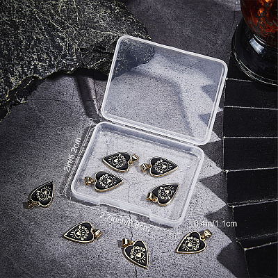 8Pcs Brass Enamel Pendants ZIRC-SC0001-24-1