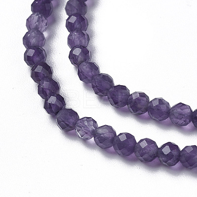 Natural Amethyst Beads Strands X-G-F596-13-2mm-1