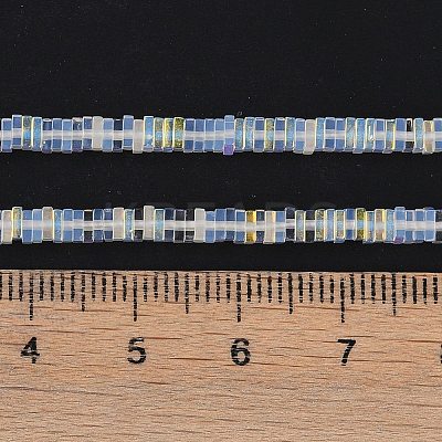 Electroplate Glass Beads Strands GLAA-B023-01A-15-1