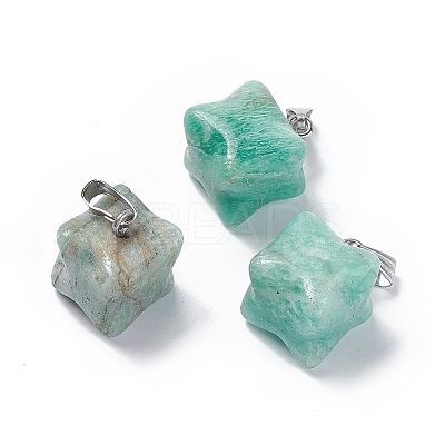Natural Amazonite Pendants G-C002-02C-1