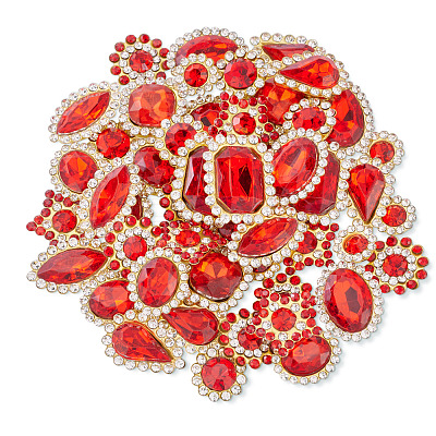 100Pcs Teardrop/Heart/Star Sew on Rhinestones GACR-TA0001-07B-1