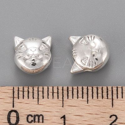 Tibetan Style Alloy Kitten Beads X-TIBEP-GC178-S-RS-1