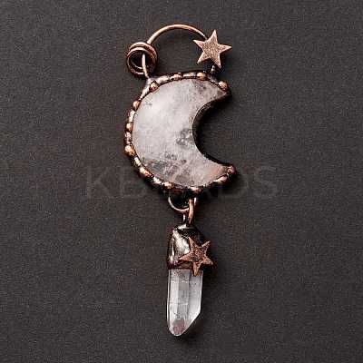 Natural Quartz Crystal Big Pendants G-M383-25D-1