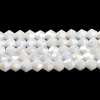 Opaque Solid Color Electroplate Glass Beads Strands X1-GLAA-F029-P4mm-A15-1