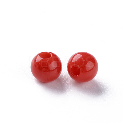 Opaque Acrylic Beads X-MACR-S370-C6mm-A14-1