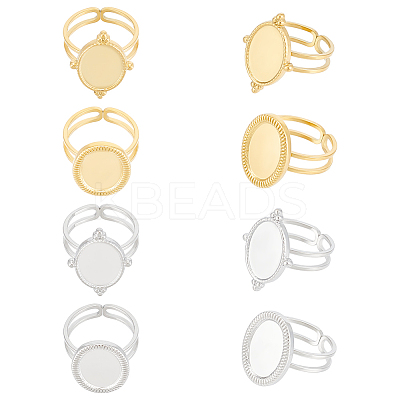 304 Stainless Steel Cuff Ring Findings FIND-UN0003-47A-1