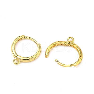 Brass Hoop Earring Findings KK-G557-11G-1
