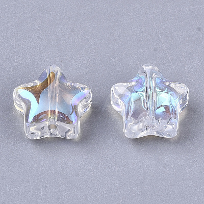 Transparent Glass Beads GLAA-N035-01-B01-1