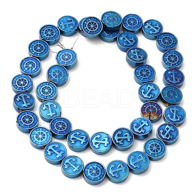 Electroplate Synthetic Non-magnetic Hematite Beads Strands G-E602-02B-1