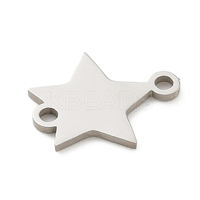201 Stainless Steel Laser Cut Connector Charms STAS-R133-02P-13-1