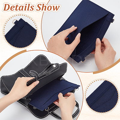 4Pcs 4 Colors Wool Felt Bag Organizer Inserts FIND-WR0007-27A-1