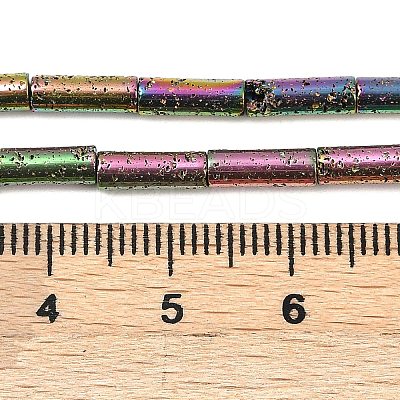Electroplated Natural Lava Rock Beads Strands G-K388-03A-08-1