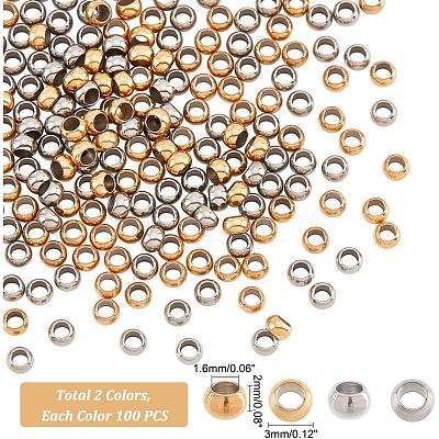 304 Stainless Steel Spacer Beads STAS-UN0005-11-1