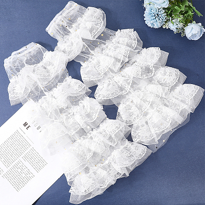 Polyester Lace Leg Sleeves AJEW-WH20080-23B-1