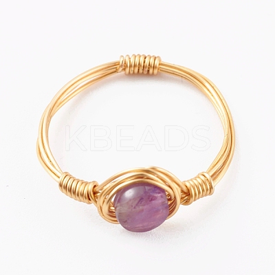 Natural & Synthetic Gemstone Finger Rings RJEW-JR00347-1