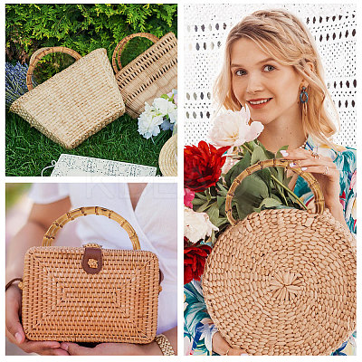 Bamboo Stick D Ring Bag Handles PURS-WH0816-004-1