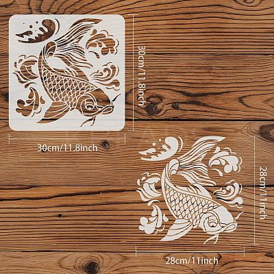 Large Plastic Reusable Drawing Painting Stencils Templates DIY-WH0172-790-1