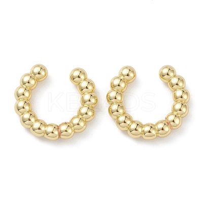 Rack Plating Brass Cuff Earrings LS-EJEW-K245-09G-1