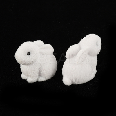 Flocky Plastic Beads X-KY-Q056-022E-1