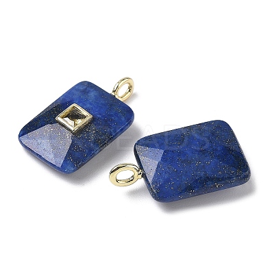 Dyed Natural Lapis Lazuli Pendants G-I391-03G-03-1