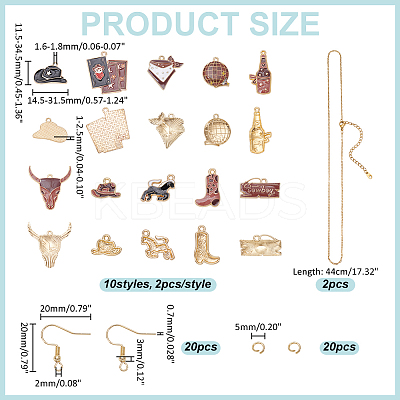DIY Earrings/Necklaces Making Kits DIY-ME0001-85-1