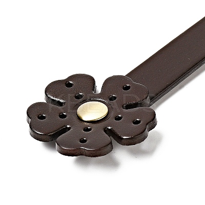 Flower End Cowhide Leather Sew On Bag Handles FIND-D027-17A-03-1