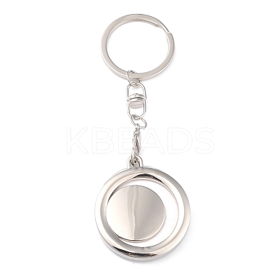 Zinc Alloy Keychain Cabochon Settings KEYC-B040-01P-1