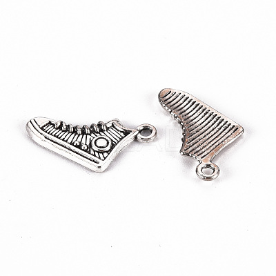 Tibetan Style Alloy Pendants TIBE-N010-68AS-RS-1