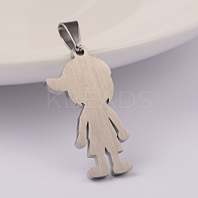 Tarnish Resistant Boy 304 Stainless Steel Pendants STAS-M245-28P-1