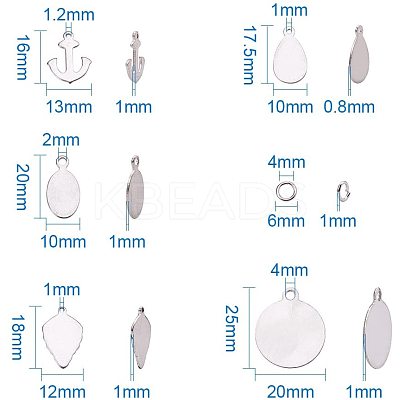 Stainless Steel Pendants STAS-PH0013-02-1