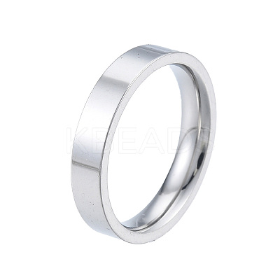 Non-Tarnish 201 Stainless Steel Plain Band Ring for Women RJEW-N043-12P-1