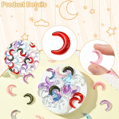 20Pcs Gradient Color Handmade Lampwork Beads LAMP-FS0001-18C-1