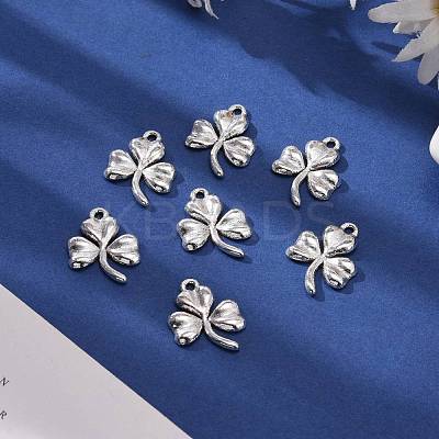 Ireland Tibetan Style Alloy Shamrock Pendants TIBEP-EA11722YKG-AS-LF-1