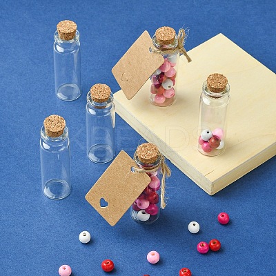 20Pcs Glass Cork Bead Containers CON-YW0001-60-1