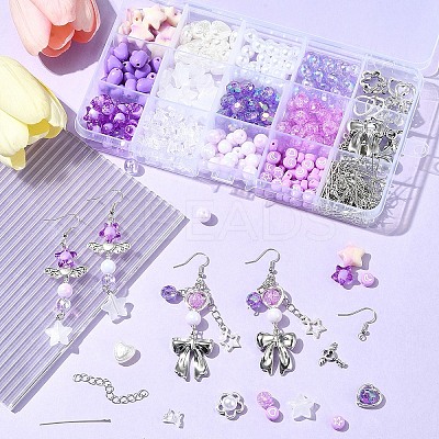 DIY Acrylic & Alloy Earring Jewelry Making Kits DIY-FS0007-30-1